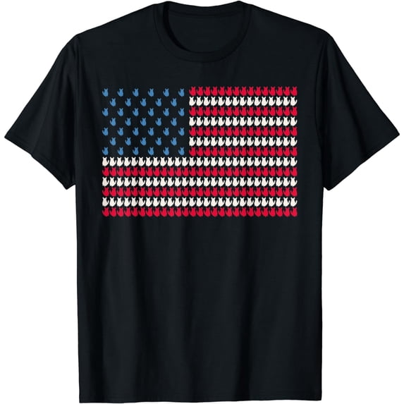 Chinchilla American Flag Rodent US 4th Of July USA Gift T-Shirt