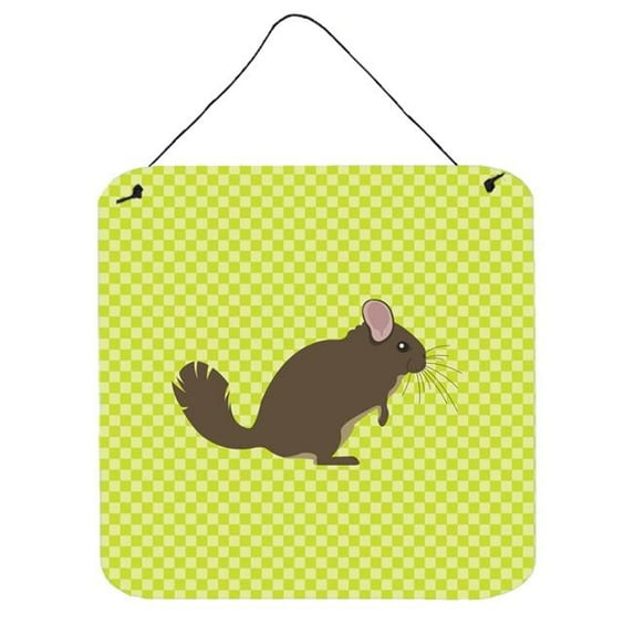 Chinchilla Green Wall or Door Hanging Prints, 6 x 6 in.