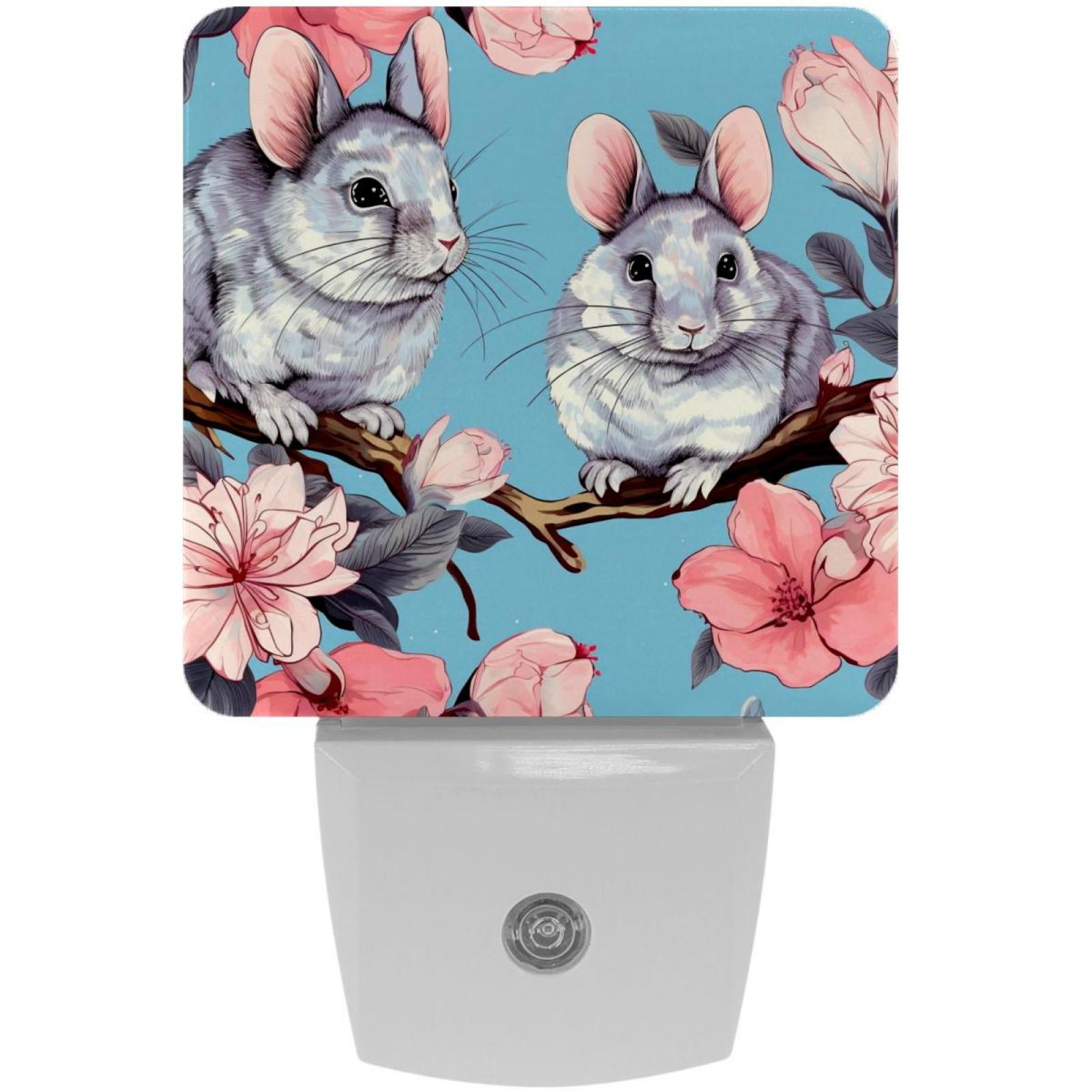 Chinchilla LED Square Night Light Small and Bright Squareshaped LED