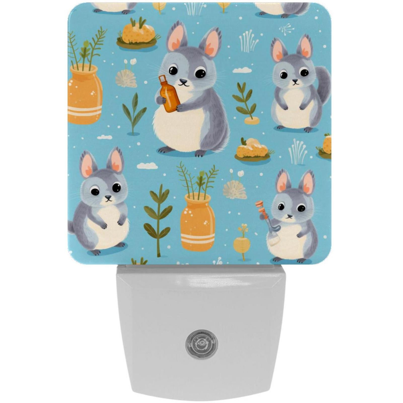 Chinchilla LED Square Night Lights EnergyEfficient and Stylish