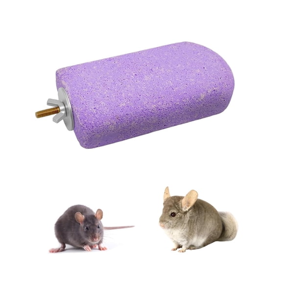 Chinchilla Lava Ledges Rat Climbing Platform 1 Pack Pumice Ledge Shelf Pet Chewing Grinding Toys Small Animals Cage Accessories for Totoro Squirrel Guinea Pig Hamster Purple