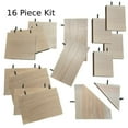 thumbnail image 1 of Chinchilla Budget Bundles Ledge Set 16 Piece Kit - Kiln Dried Pine Shelves & Mounting Hardware for Chinchilla & Small Animal Cage, 1 of 2