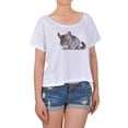 thumbnail image 1 of Chinchilla Printed 100% Cotton Short Sleeves Fashion Croptop WTS_08 L, 1 of 1