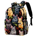 Chinchilla School Backpacks With Water Bottle Pocket,29.4x20x40cm/11