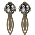 thumbnail image 1 of Chinchilla Vintage Copper-Colored Lace Bookmarks - Set of 2 Stainless Steel Book Markers for Reading Accessories and Gifts, 1 of 5