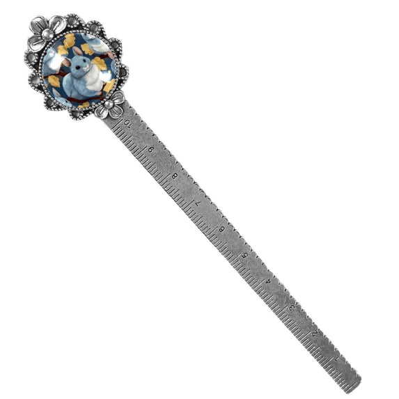 Chinchilla Vintage Silver Lace-Edged Bookmark: a Gift for Readers and Book Lovers - Book Marks and Accessories