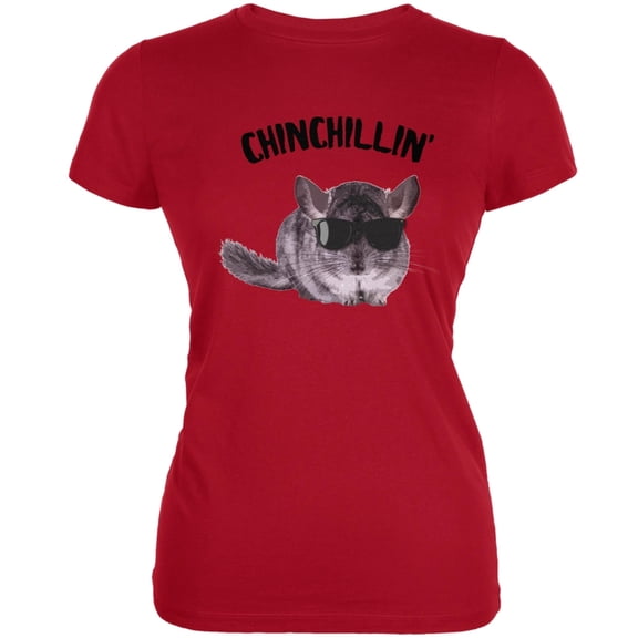 Chinchillin Chinchilla Red Juniors Soft T-Shirt - Medium