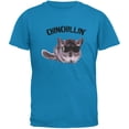 thumbnail image 1 of Chinchillin Chinchilla Sapphire Blue Adult T-Shirt, 1 of 1