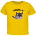 thumbnail image 1 of Chinchillin Chinchilla Toddler T Shirt Yellow 4T, 1 of 1