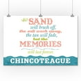 thumbnail image 1 of Chincoteague, Maryland - Beach Memories Last Forever - Lantern Press Artwork (24x36 Giclee Gallery Print, Wall Decor Travel Poster), 1 of 1