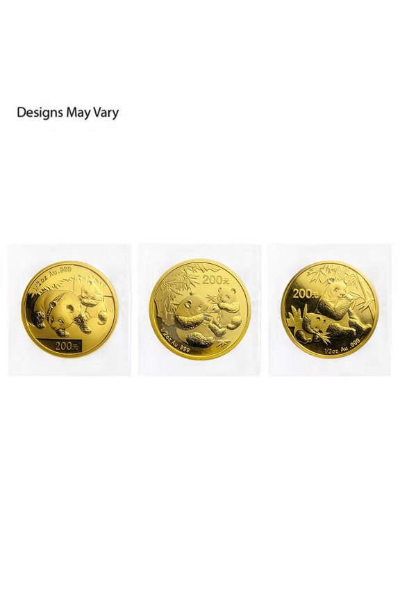 Chinese 1/2 oz Gold Panda Proof/Unc Sealed (Random Year)