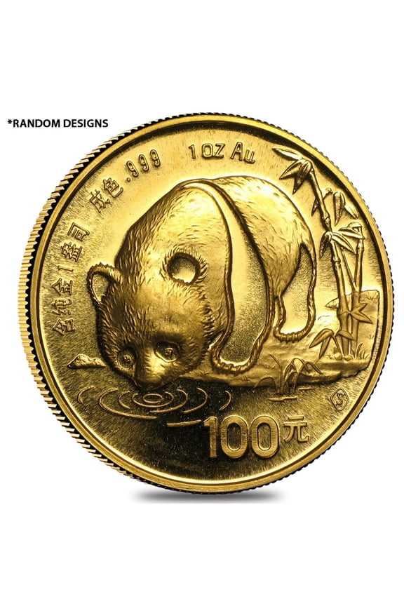 Chinese 1 oz Gold Panda Proof/Unc (Random Year, Not Sealed)