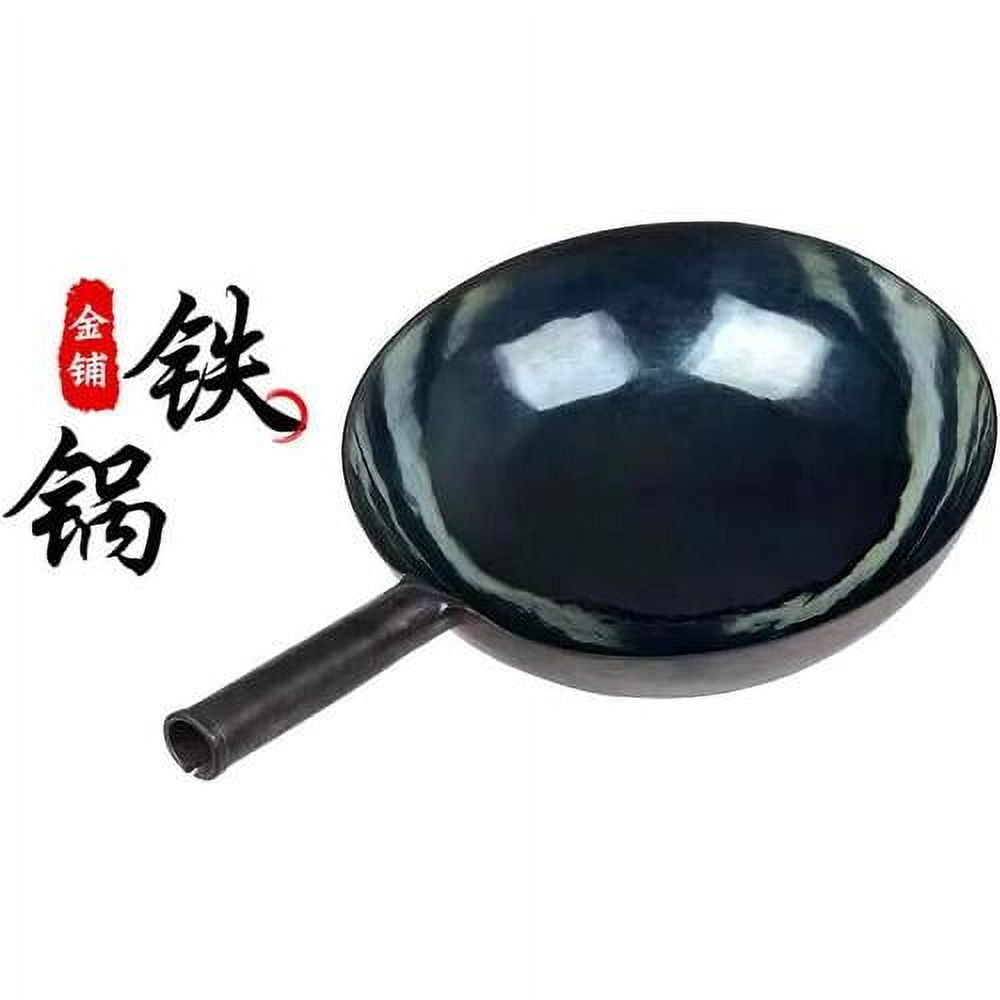 Chinese 100 Hand Hammered Iron Woks Stir Fry Pans, NonStick, No