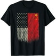 thumbnail image 1 of Chinese American Flag Shirt America China T Shirt Pride, 1 of 4