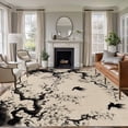 thumbnail image 1 of Chinese Area Rugs 6'x9', Washable Small Throw Rugs for Kitchen Dining room, Black White Tree Flowers Traditional Ink Painting Indoor Outdoor Rug Non-Slip Low Pile Carpet Runner Reversible Floor Mats, 1 of 8