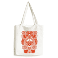 thumbnail image 1 of Chinese Beijing Opera Head Tote Canvas Bag Shopping Satchel Casual Handbag, 1 of 3