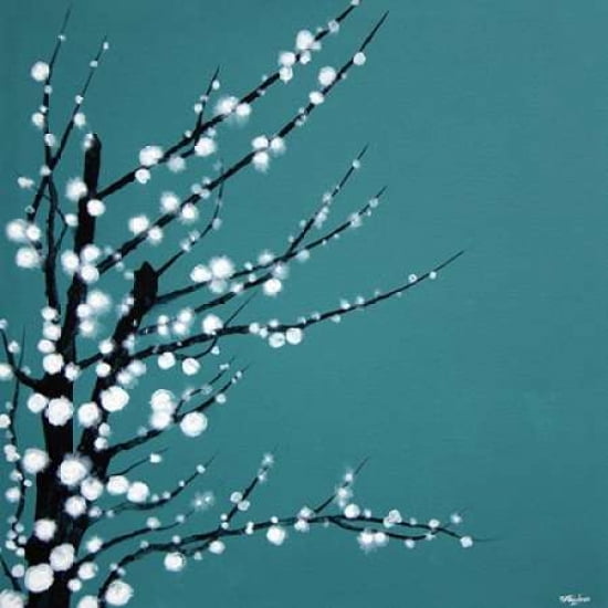 Chinese Blossom Canvas Art - Simon Fairless (24 x 24)