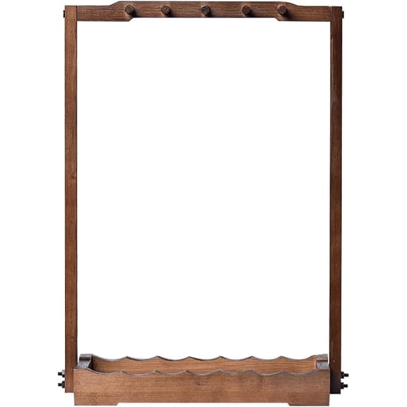 Chinese Brush Shelf Pen Hanger Wood Brush Stand Rack Hanger with 10 Pins Calligraphy Sumi Painting Brush Pen Holder