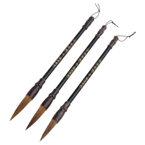 Chinese Brush Xiong Hao Hair Not Fall Washable Reusable Large Small 3 Types Writing Brush for Writing