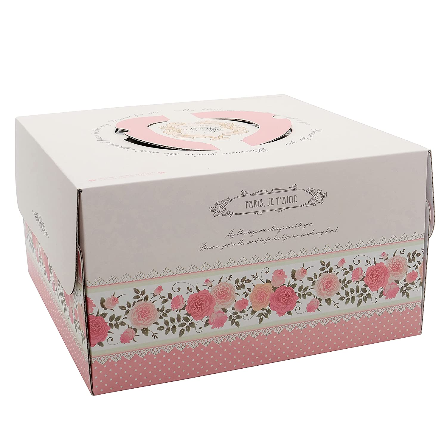 Chinese Cake Boxes Printed Bakery Pastry Boxes 10 x 10 x 5 Inches ...