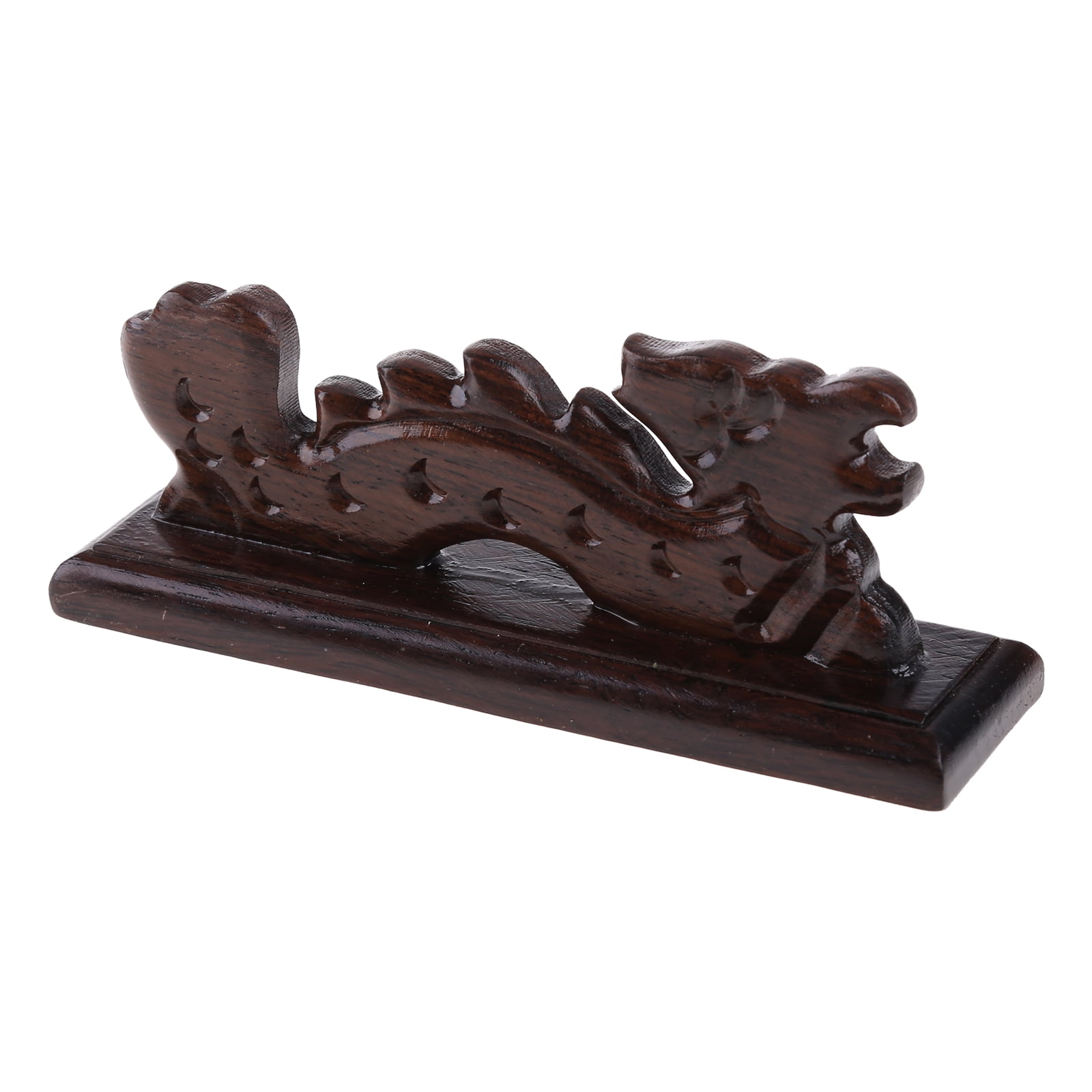 Chinese Calligraphy Brush Holder Rack Wooden Pen Holder 4 Ports Rest