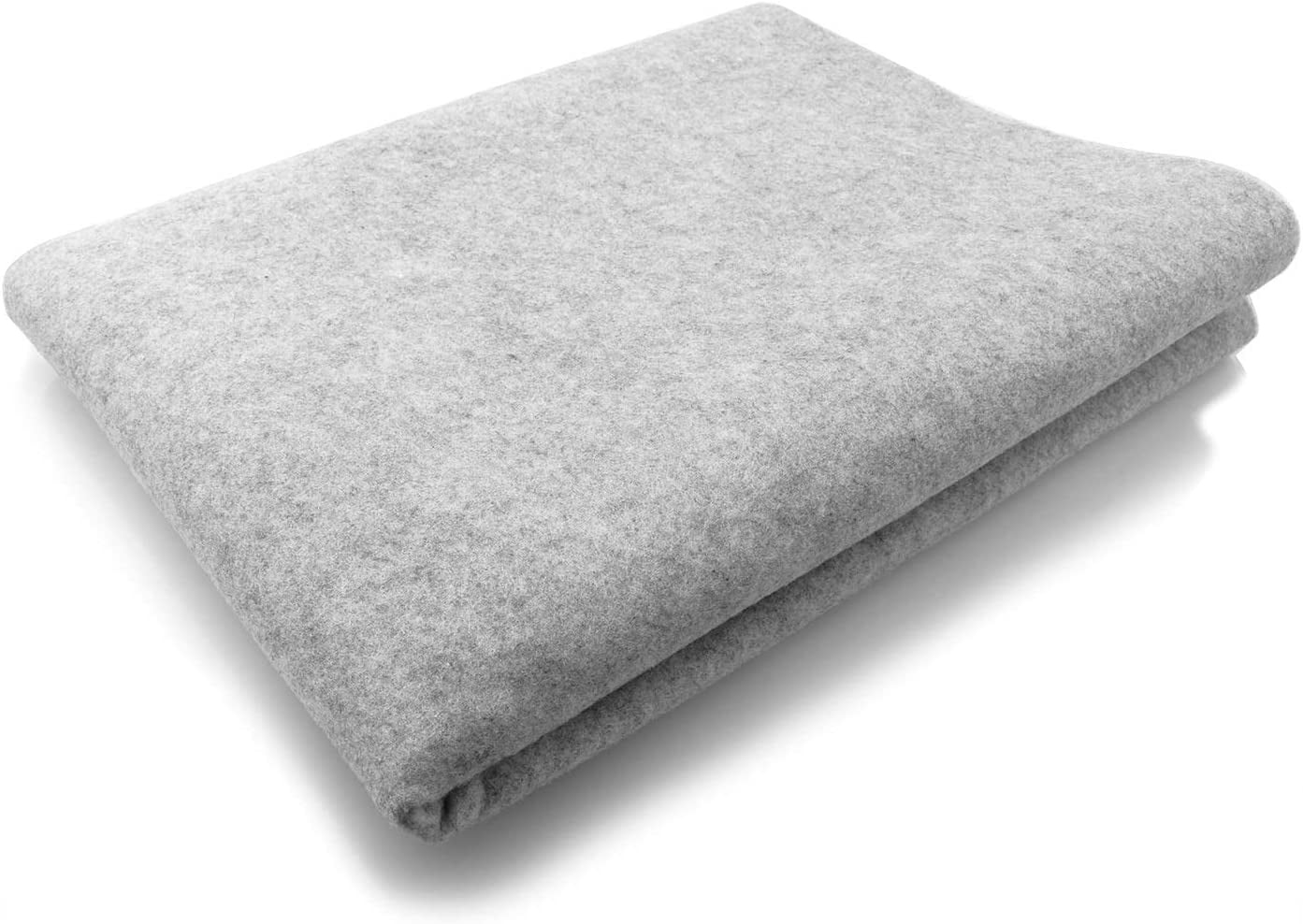 Chinese Calligraphy Drawing Felt Mat, Sumi Xuan Paper Painting Felt Desk Pad for Practice Calligraphy Traditional Chinese Painting (80 x 120 cm), Grey