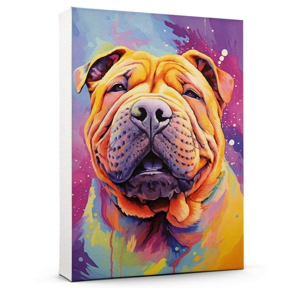 Chinese Canvas Wall Art Famous Oil Paintings Monets Watercolor Dog Canvas Funny Dog Canvas Floral Print Abstract Farmhouse Gallery Aesthetic Room Decor for Bedroom Bathroom