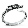 thumbnail image 1 of Chinese Celestial Dragon Wholesale Ring .925 Sterling Silver Band Jewelry Female Male Unisex Size 7, 1 of 4