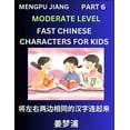 thumbnail image 1 of Chinese Character Moderate Level Test Series for Kids (Part 6) - Easy Mandarin Chinese Character Recognition Puzzles, Si, (Paperback), 1 of 1