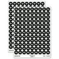 thumbnail image 1 of Chinese Character Symbol Ox 200+ Round Stickers - Black - Matte Finish - 0.50" Size, 1 of 3