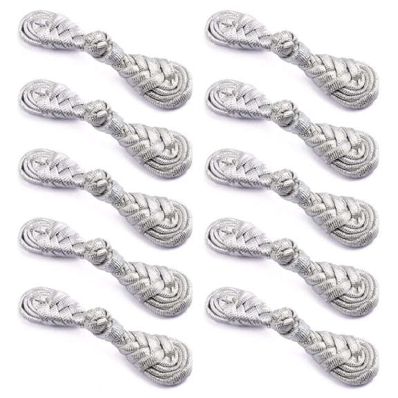 Chinese Cheongsam Buttons10 Pairs Solid Pipa Handmade Knots for Frog Buttons