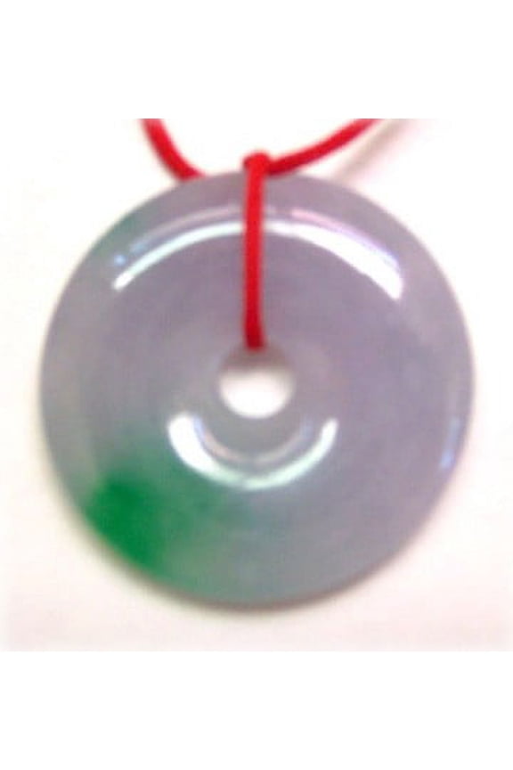 Chinese Coin Shape Jade Pendant