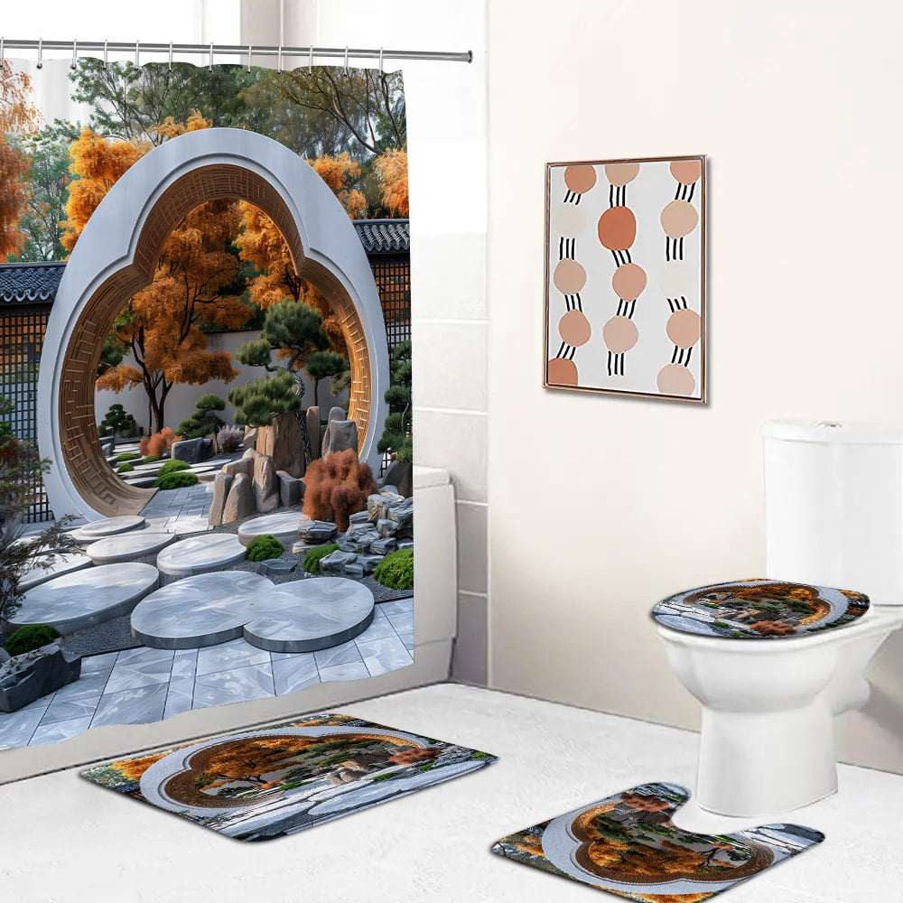 chinese new year shower curtain