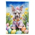 thumbnail image 1 of Chinese Crested Easter Egg Hunt House Flag 28 in x 40 in, 1 of 7