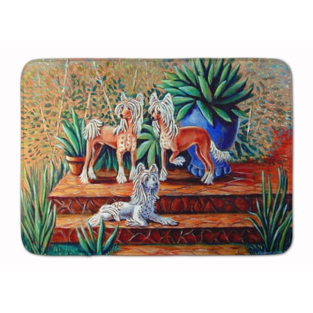 Chinese Crested Machine Washable Memory Foam Mat