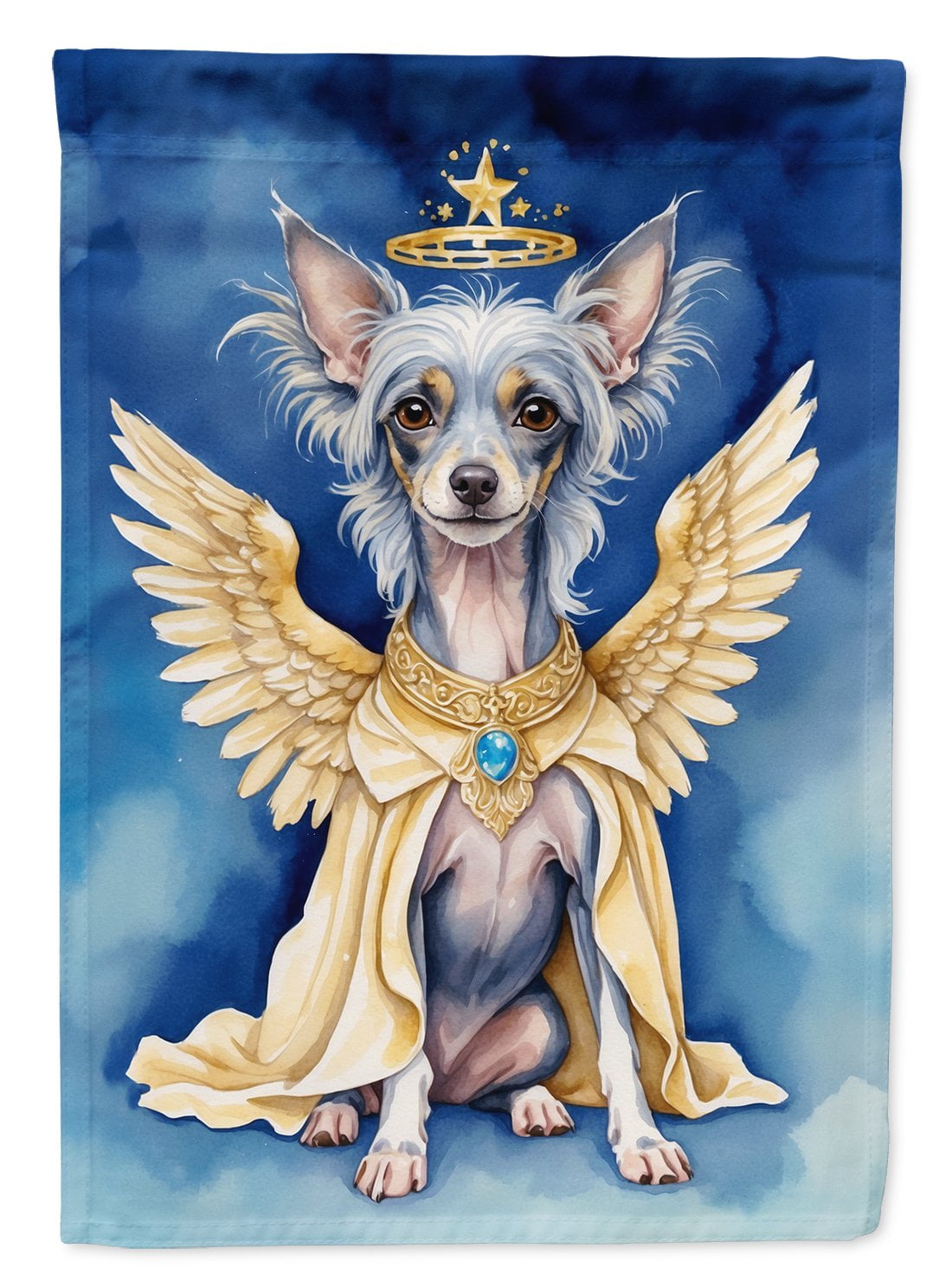 Chinese Crested My Angel Garden Flag 11.25 in x 15.5 in
