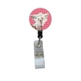 thumbnail image 1 of Chinese Crested Valentines Love and Hearts Retractable Badge Reel or ID Holder with Clip, 1 of 1