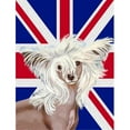 thumbnail image 1 of Chinese Crested With English Union Jack British Flag Flag Garden Size, 1 of 1