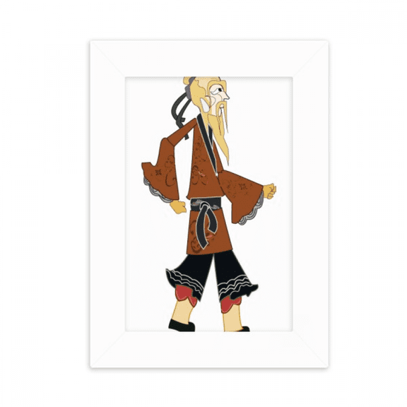 Chinese Culture Shadow Play Pattern Desktop Photo Frame Picture Display Decoration Art Painting