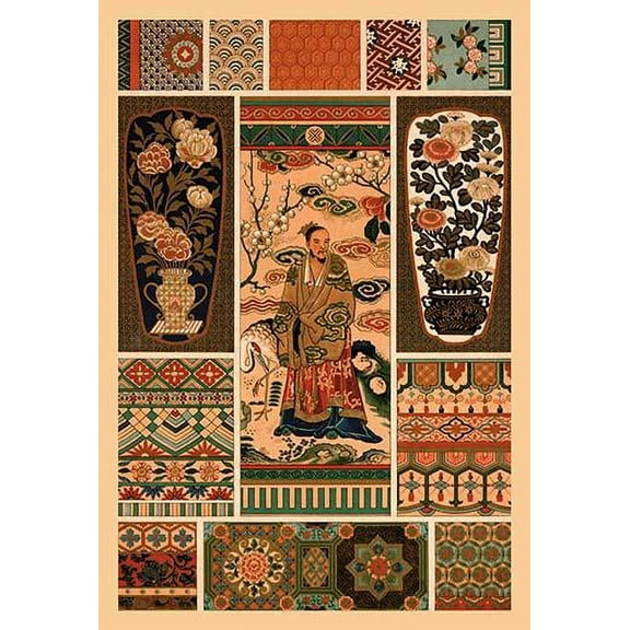 Chinese Designs-Fine Art Canvas Print (20" x 30")