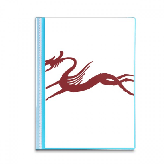 Chinese Dragon Animal Portrait Book Sheet Protectors Portfolio Binder Folder