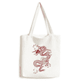 thumbnail image 1 of Chinese Dragon Animal Portrait Tote Canvas Bag Shopping Satchel Casual Handbag, 1 of 3