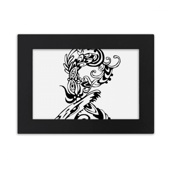 Chinese Dragon Bird Animal Desktop Photo Frame Ornaments Picture Art Painting