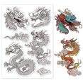 thumbnail image 1 of Chinese Dragon Clear Stamp Auspicious Clouds Clear Rubber Stamps Animal Dragon Silicone Stamps for DIY Scrapbooking Photo Album Decorative Cards Making Home Decoration 6.3x4.33inch Plastic, 1 of 7