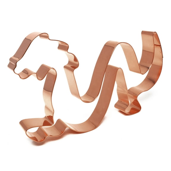 Chinese Dragon Cookie Cutter 5.75 X 3.5 inches - Handcrafted Copper Cookie Cutter by The Fussy Pup