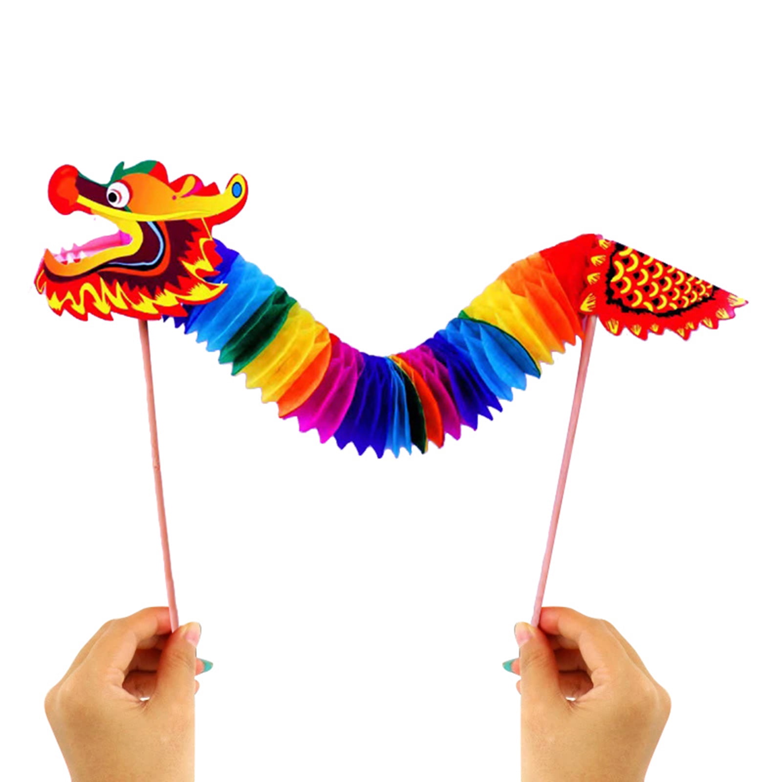 Chinese Dragon Dance Craft Kit Kids DIY Paper Dragon Assembly Set ...