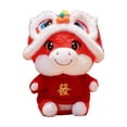 thumbnail image 1 of Chinese Dragon Dance Plush Doll Toy • Lunar New Year Lucky Dragon Stuffed Animal • Soft Embroidered Decoration • Festive Home Office Ornament Gift 1-Pack, 1 of 2