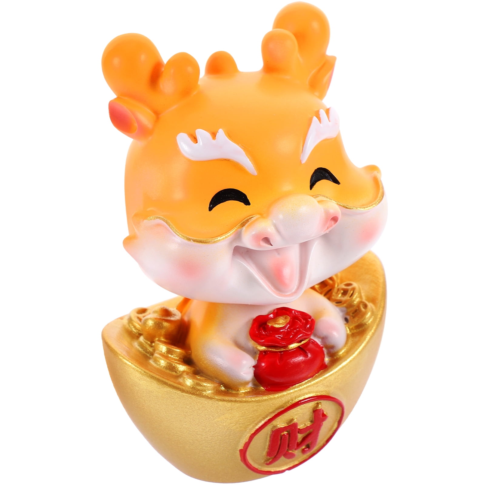 Chinese Dragon Figurine Cartoon Small Zodiac Decoration Head Shaking Cartoon Dragon Adorn