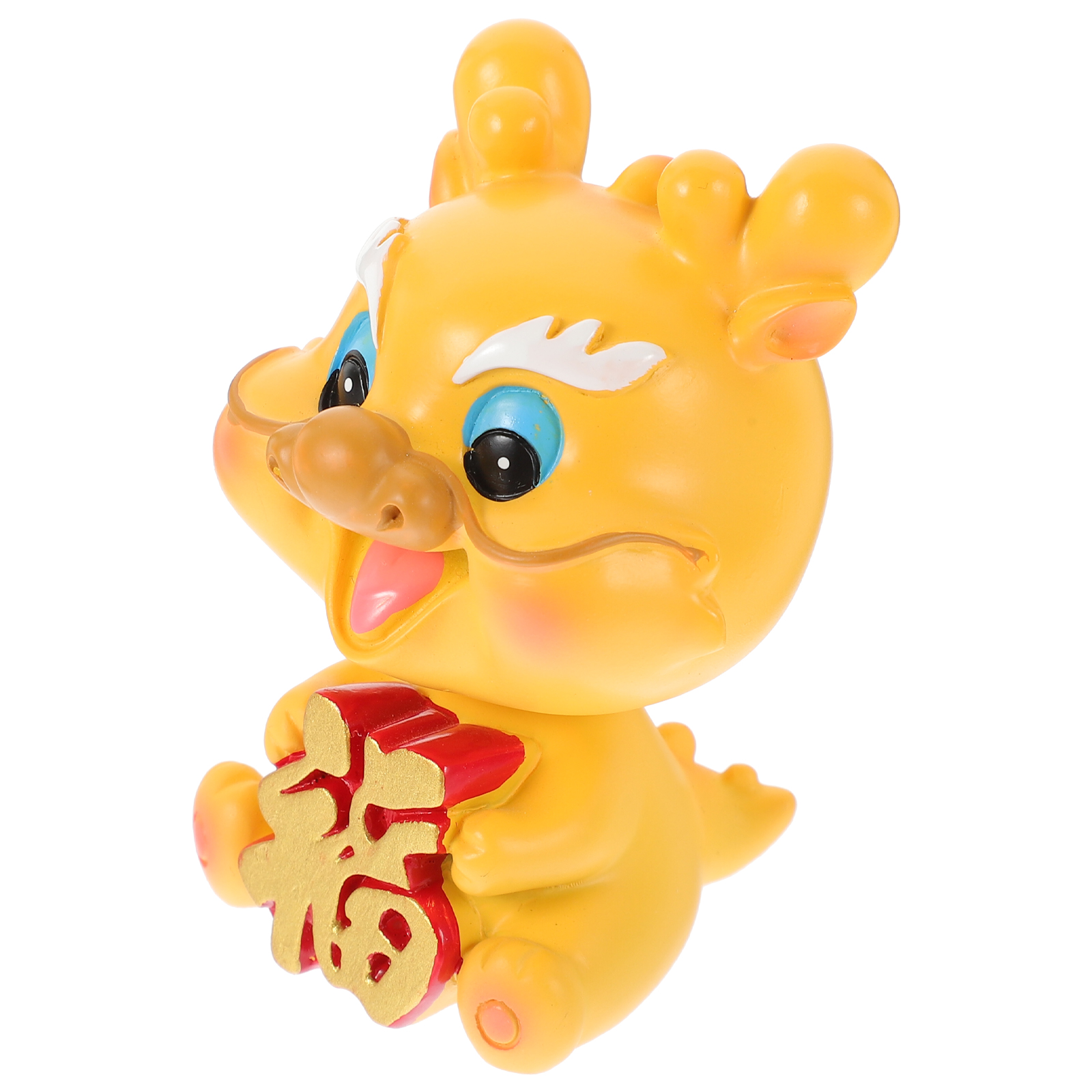 Chinese Dragon Figurine Cartoon Small Zodiac Decoration Head Shaking Dragon Adorn