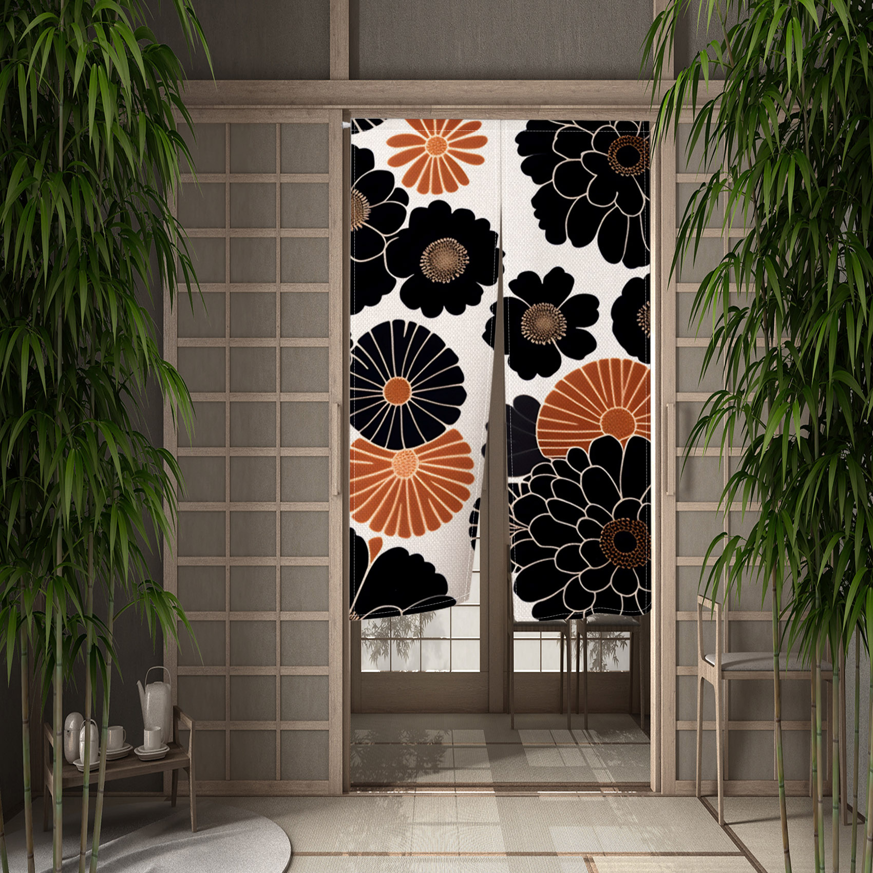 Chinese Dragon Flying Divine Dragon Door Curtain Japanese Kitchen Room ...